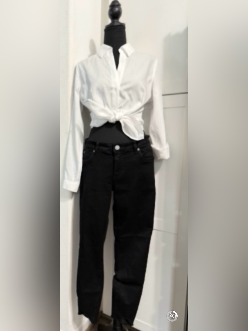 Kut from the Kloth Black Carlo Ankle Skinny Jeans